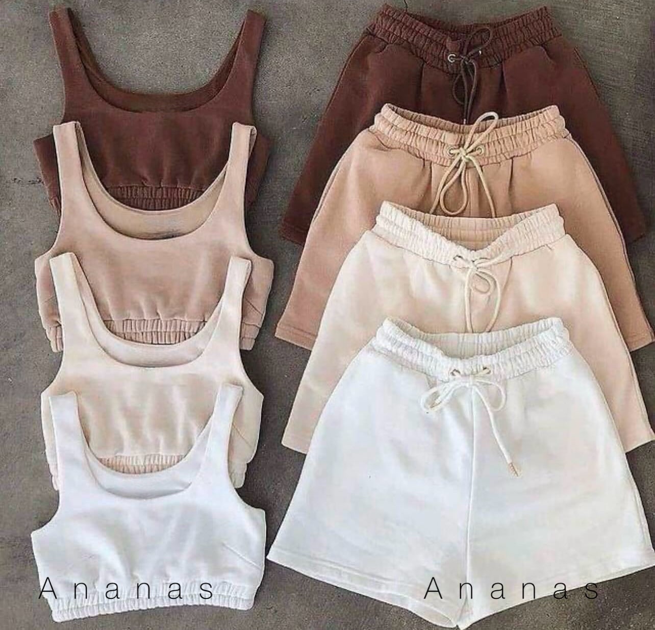 ست تاپ شورتک فرانک کد 50684