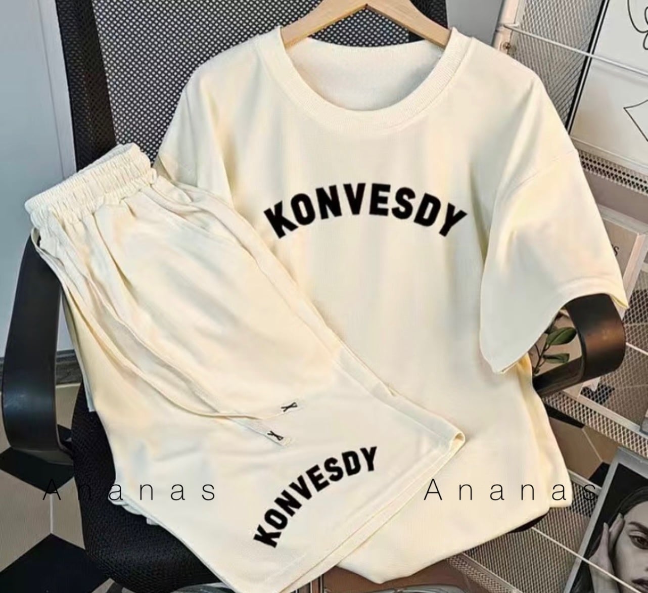 ست تیشرت شلوارک konvesdy کد 50564