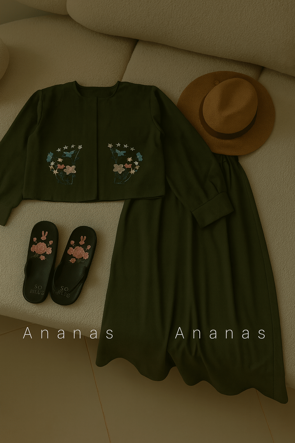 ست کت و دامن گلدوزی کد 50775 - Image 5