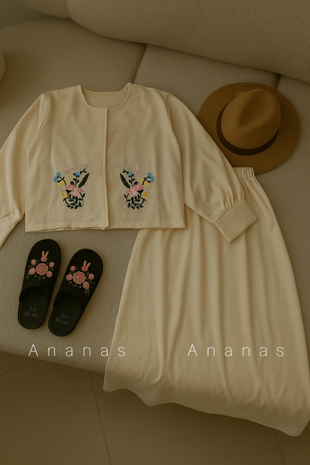 ست کت و دامن گلدوزی کد 50775 - Image 4