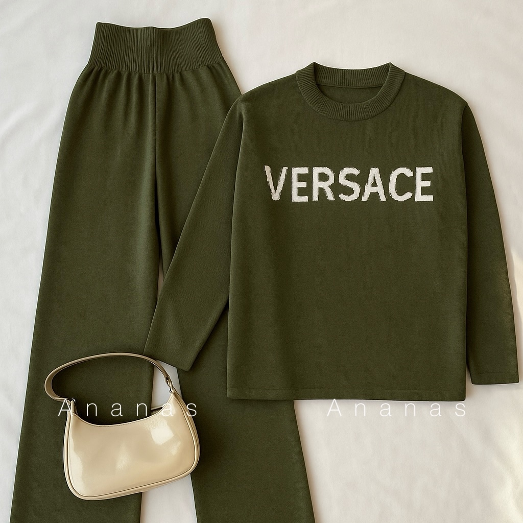 ست بلوز شلوار بافت versace کد 50779 - Image 2