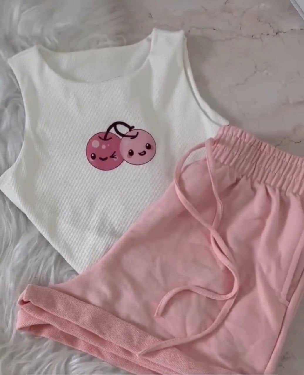 ست تاپ و شورتک گیلاس 50837