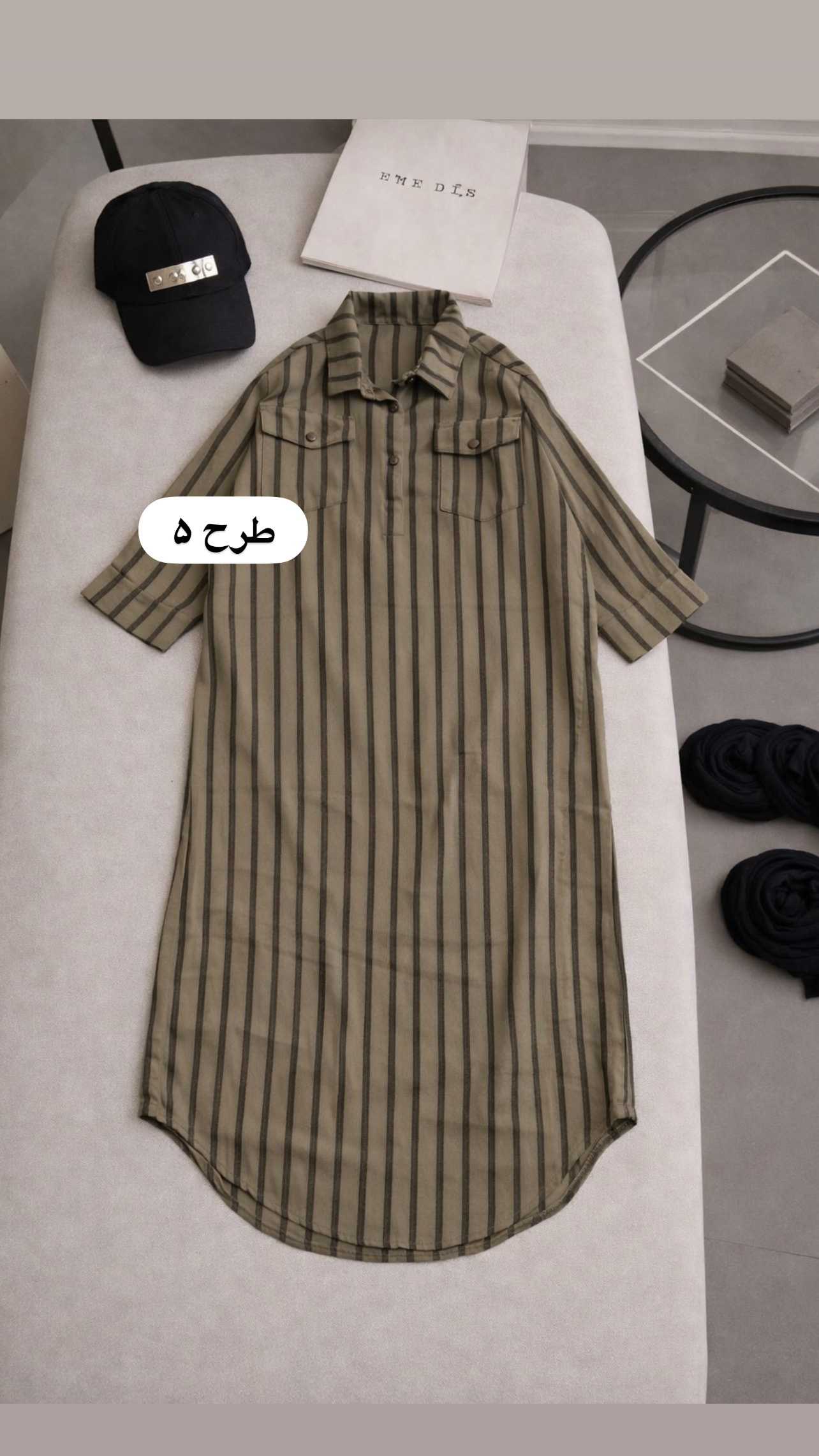 پیراهن کفتان قصر کد 80115 - Image 7