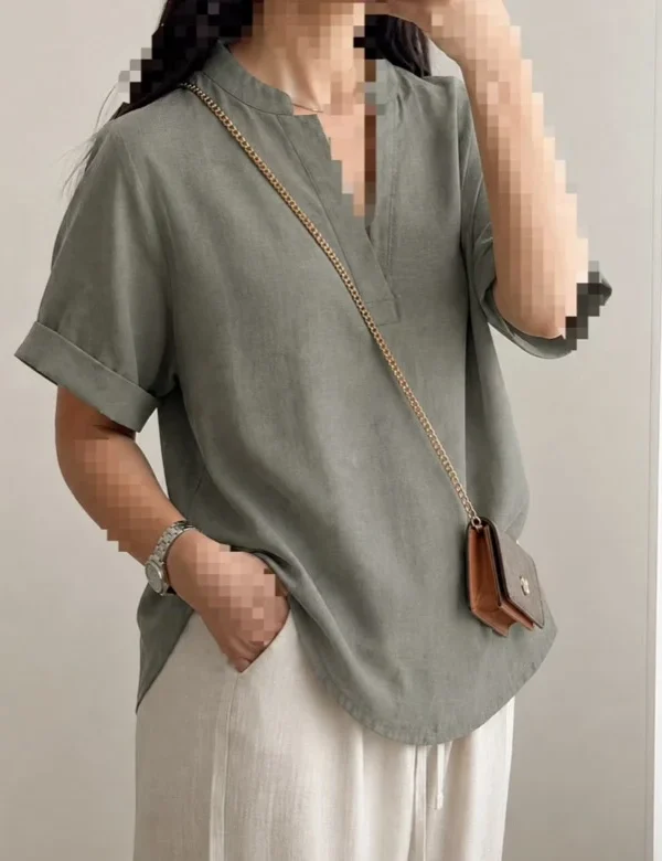شومیز جلو بسته ساسانی کد 40919